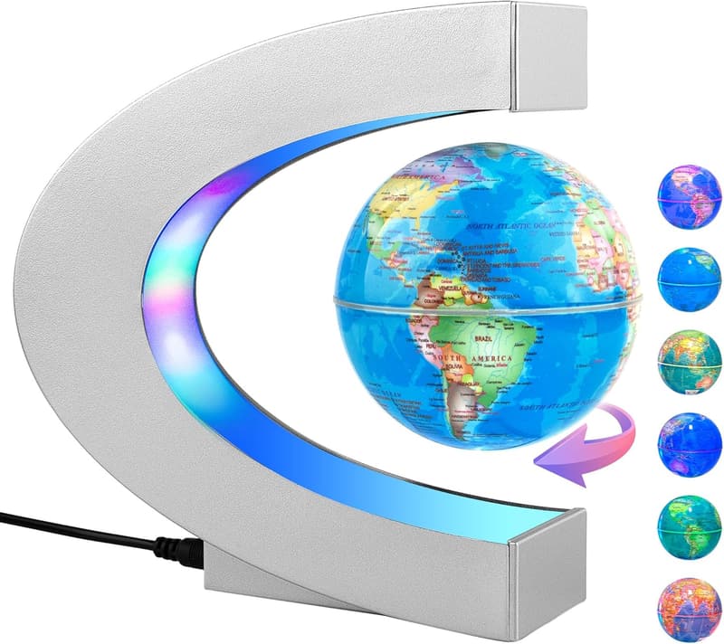 Magnetic Levitating Globe with LED Light | Tech Gift for All