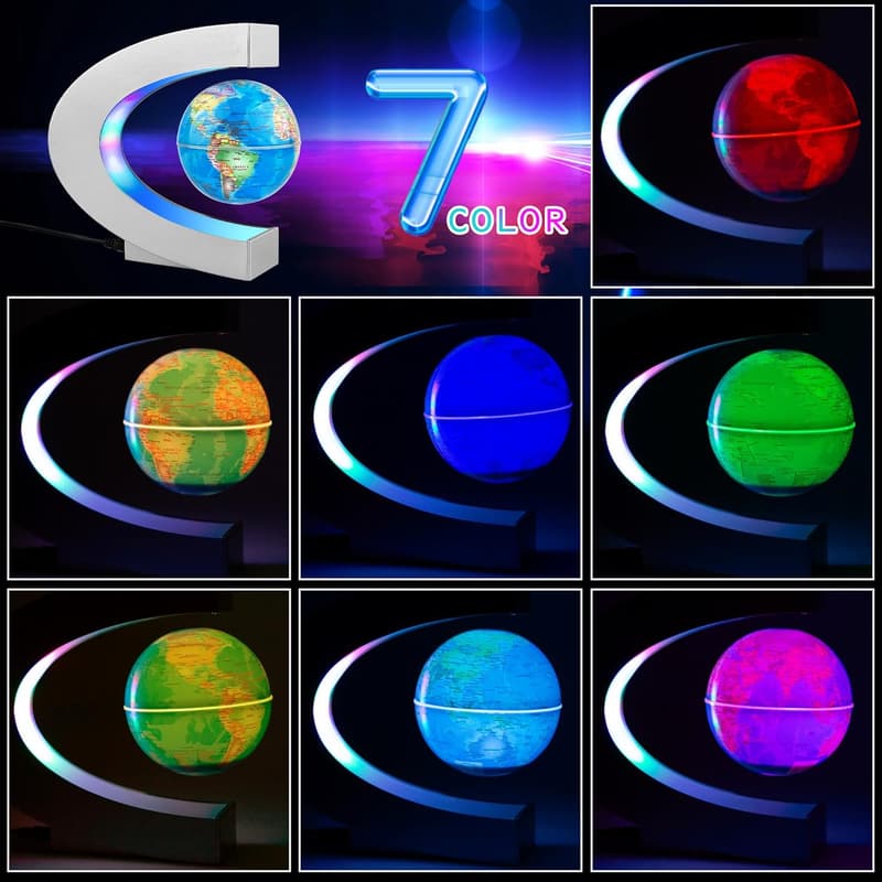 Magnetic Levitating Globe with LED Light | Tech Gift for All