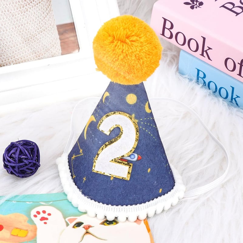 2nd Birthday Crown for Boys - Toddler Party Decorations