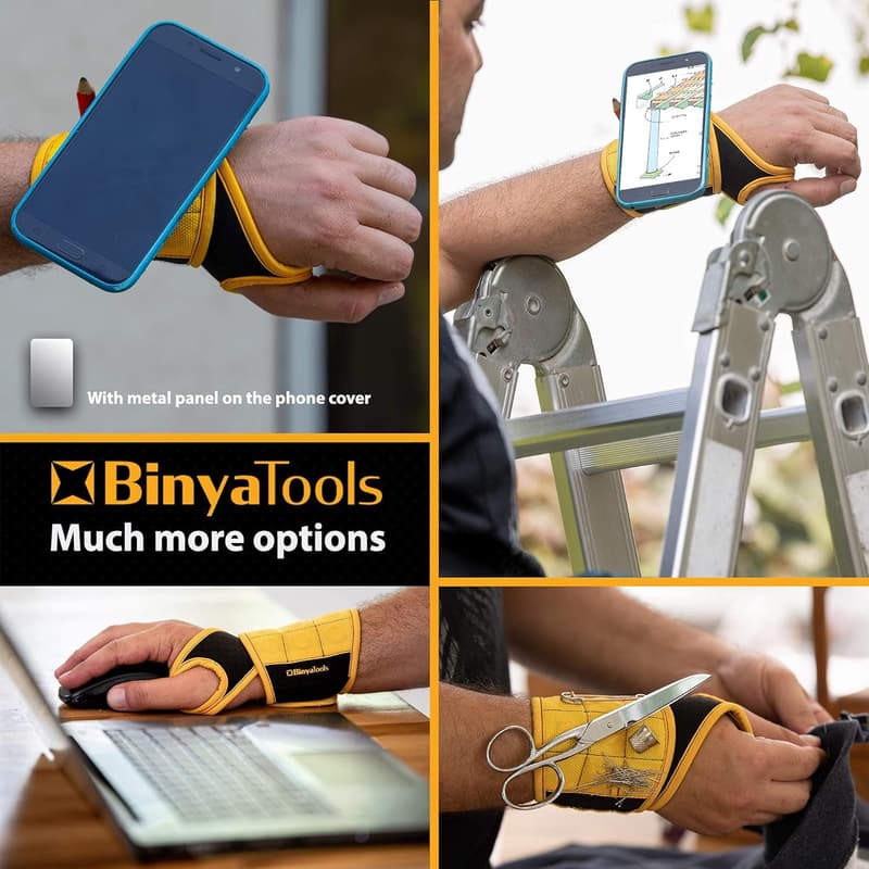 Magnetic Wristband with Strong Magnets - Handy Gift for Dads & Handyman