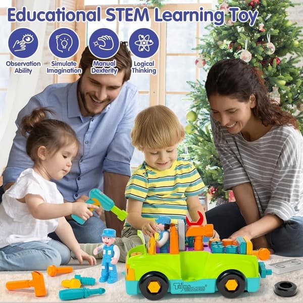 Toddler Electric Drill Tool Set - Birthday Gift for Ages 2-4