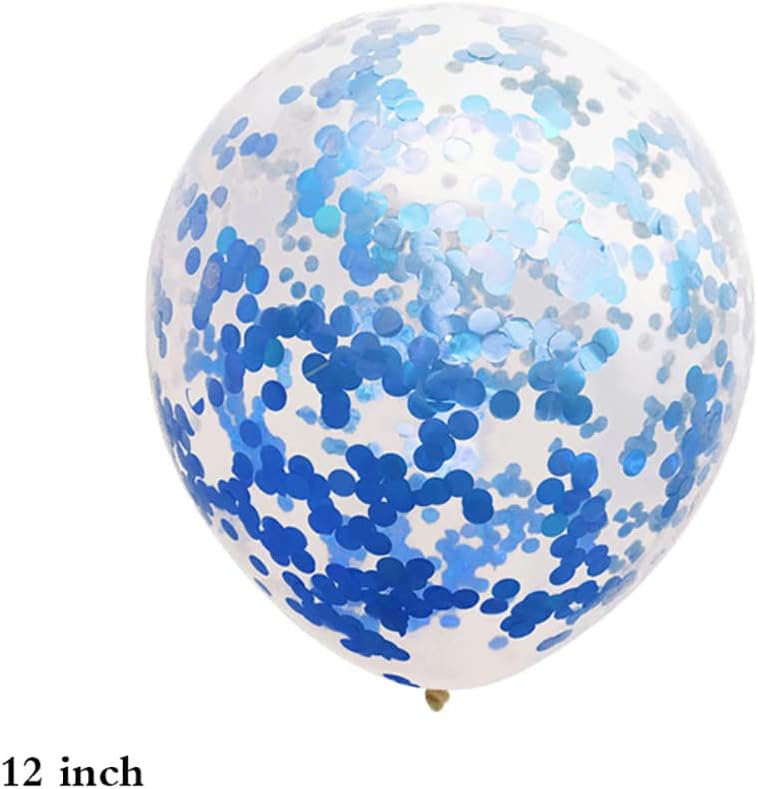 2nd Birthday Foil Balloons Set, 11 pcs Blue Celebration Decorations