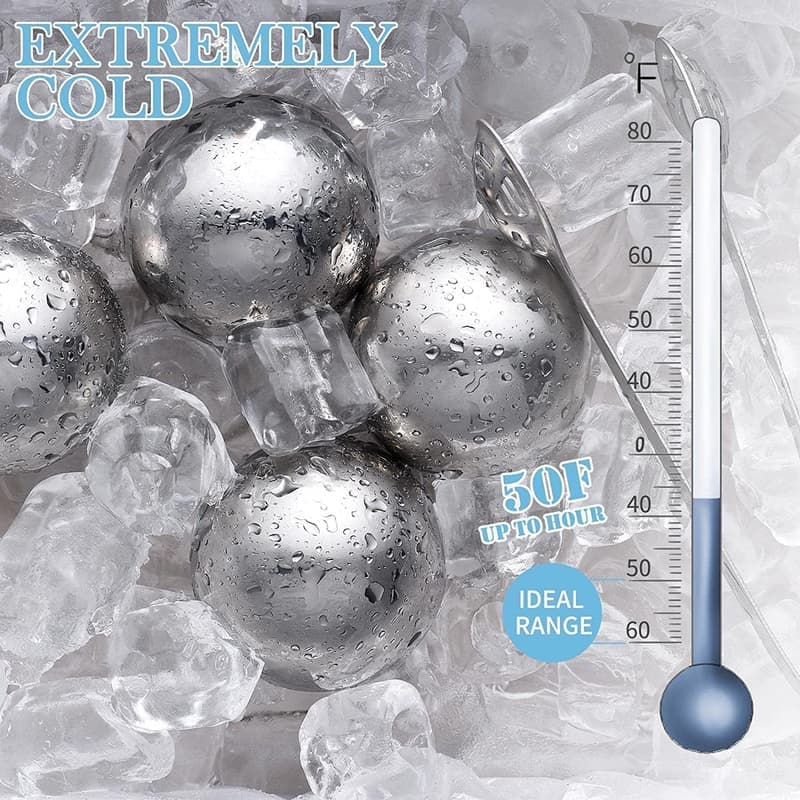 Whiskey Balls Reusable Ice Stones Set for Men - Bourbon Gift