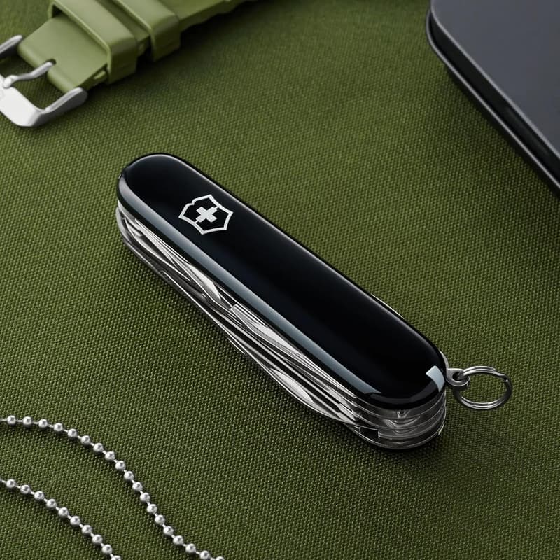 Victorinox Huntsman Swiss Army Knife - 15 Functions, Black