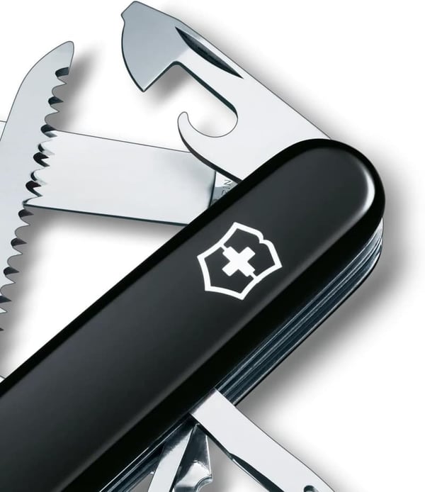 Victorinox Huntsman Swiss Army Knife - 15 Functions, Black