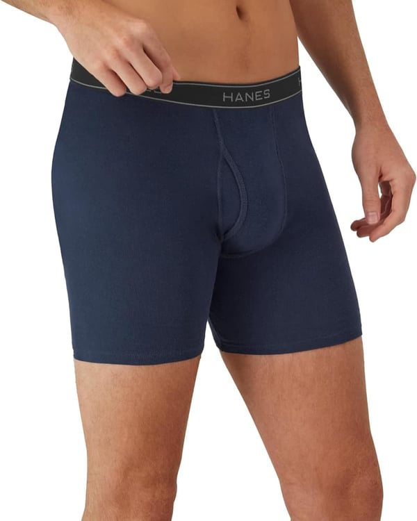 Moisture-Wicking Cotton Boxer Briefs for Men - Multi-Packs