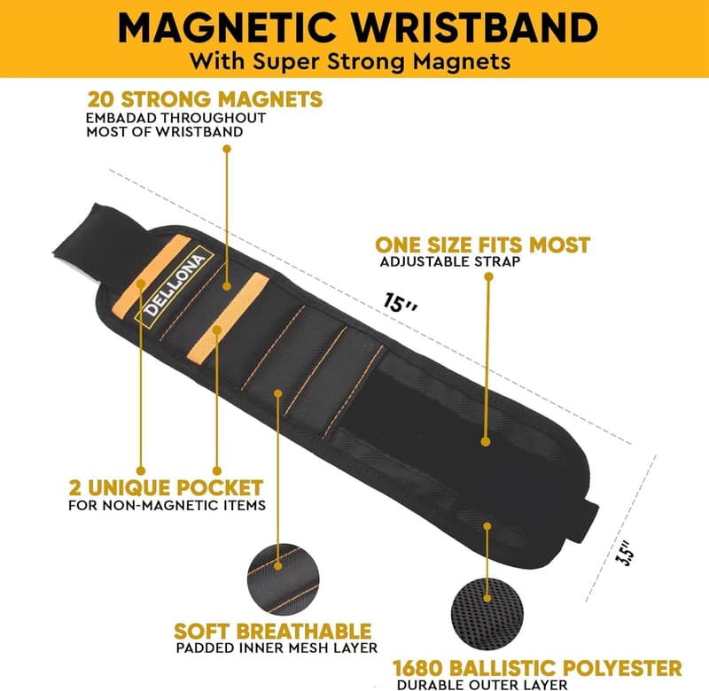 Magnetic Wristband Set - Handy Father's Day Gifts for Men