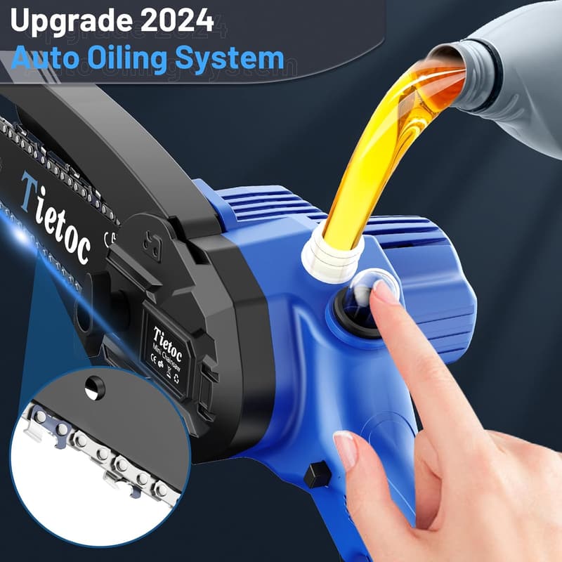 Portable 6-Inch Cordless Mini Chainsaw for Men