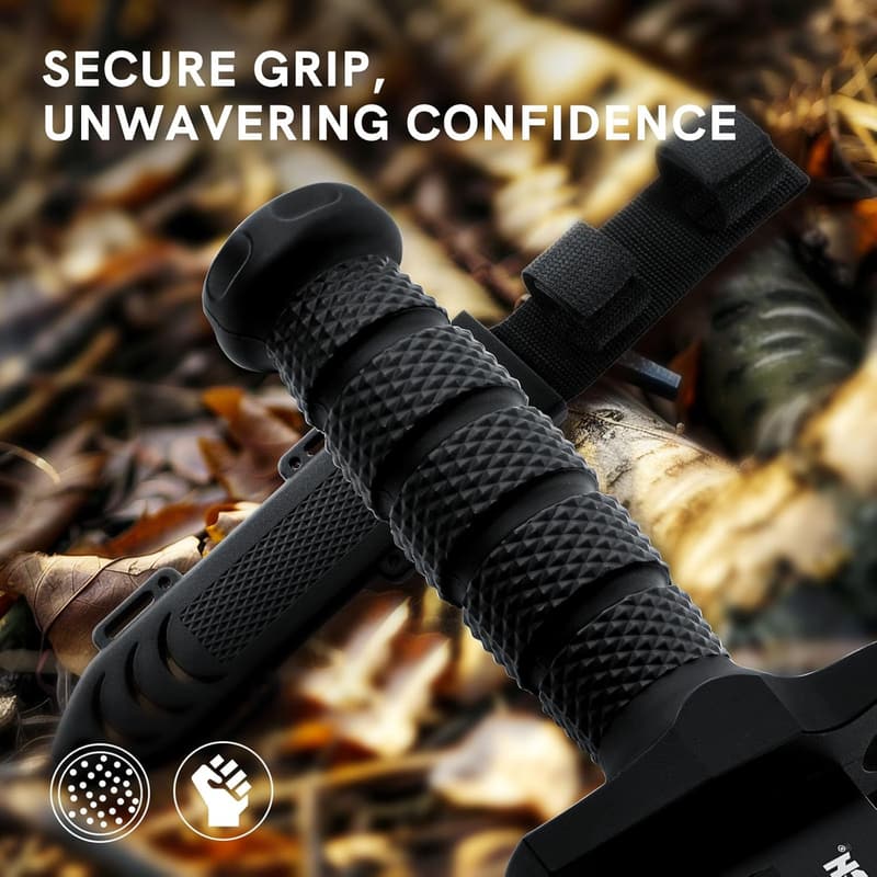 12-inch Tactical Bowie Knife with Sheath for Men