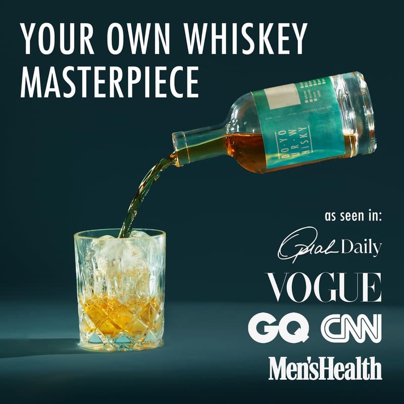 DIY Whiskey Infusion Set with Botanicals & Recipe Guide for Him