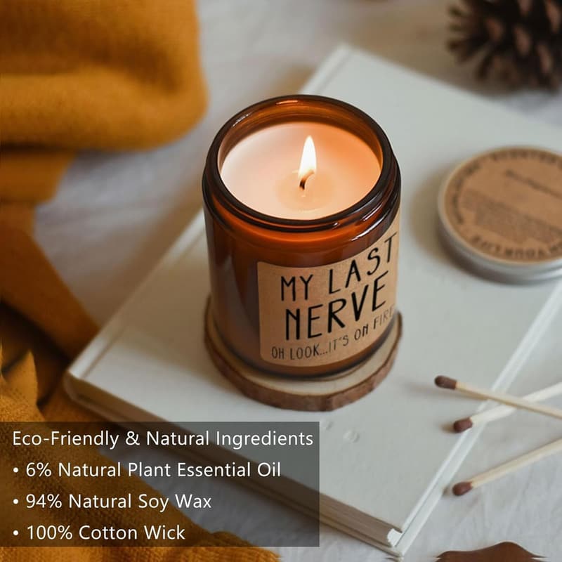 Funny Friendship Lavender Candle - Unique Birthday Gift for Women