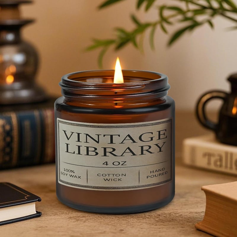 Book Lover Scented Candle - Perfect Birthday Gift for Readers