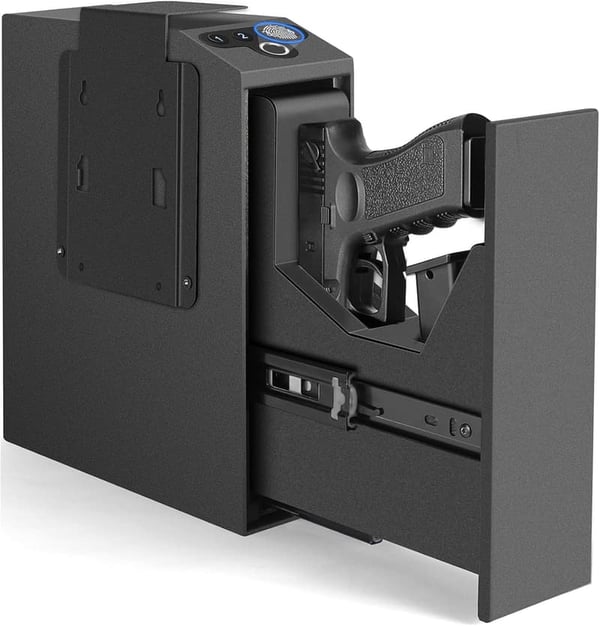 Biometric Handgun Safe with Auto Sliding Door Access