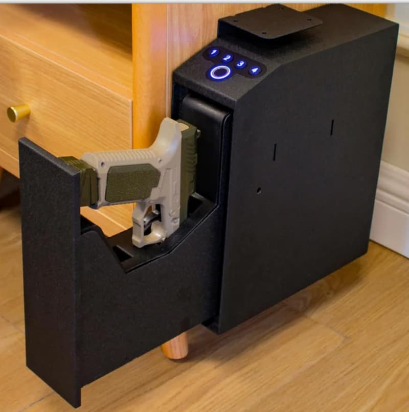 Biometric Handgun Safe with Auto Sliding Door Access