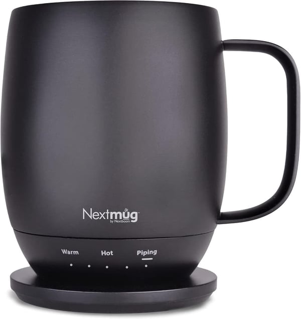 Self-Heating Coffee Mug - Temperature-Controlled 14 oz. Black