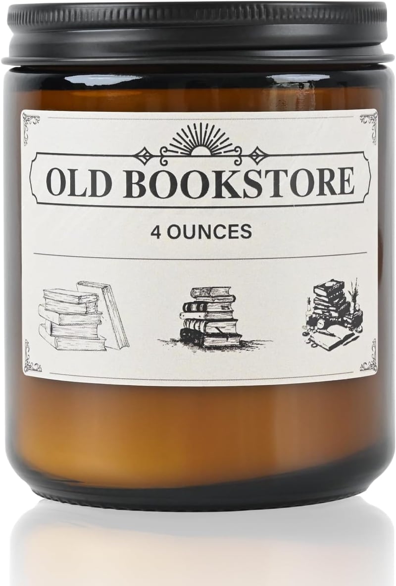 Book Lovers' Candle - 4 oz Soy Wax for Readers' Gifts