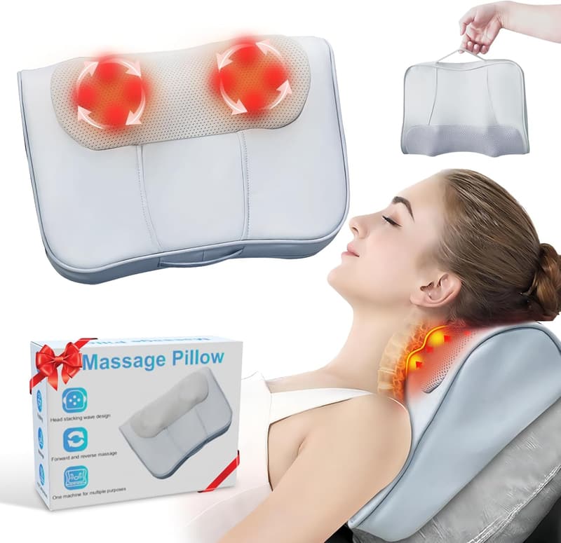 Shiatsu Neck and Back Massager with Heat for Pain Relief