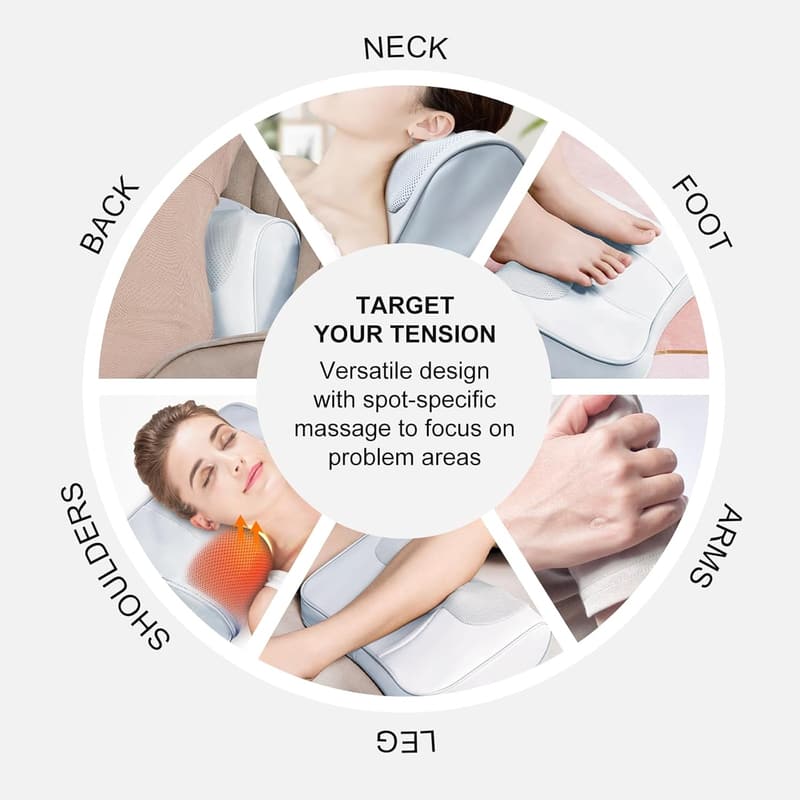Shiatsu Neck and Back Massager with Heat for Pain Relief
