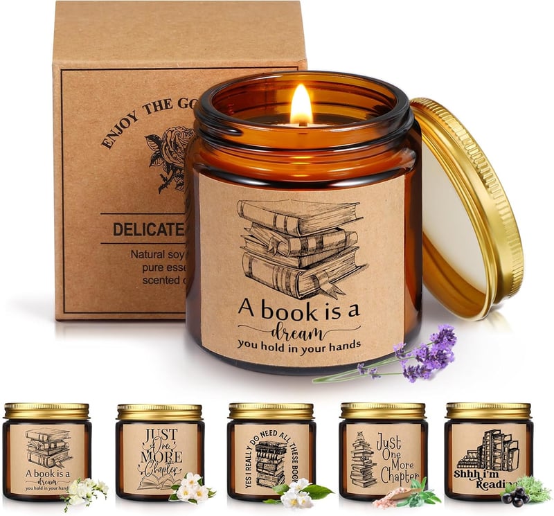 World Book Day Soy Wax Candle Set for Book Lovers