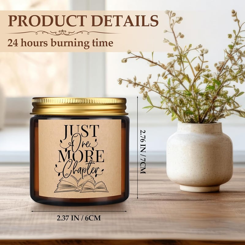 World Book Day Soy Wax Candle Set for Book Lovers