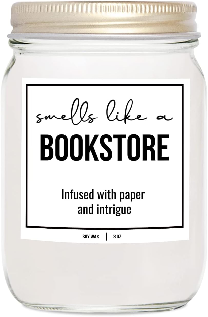 Scented Soy Candle for Book Lovers - 9 oz Gift Edition