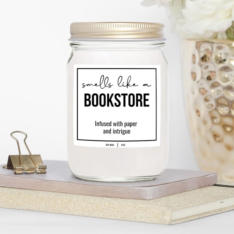 Scented Soy Candle for Book Lovers - 9 oz Gift Edition