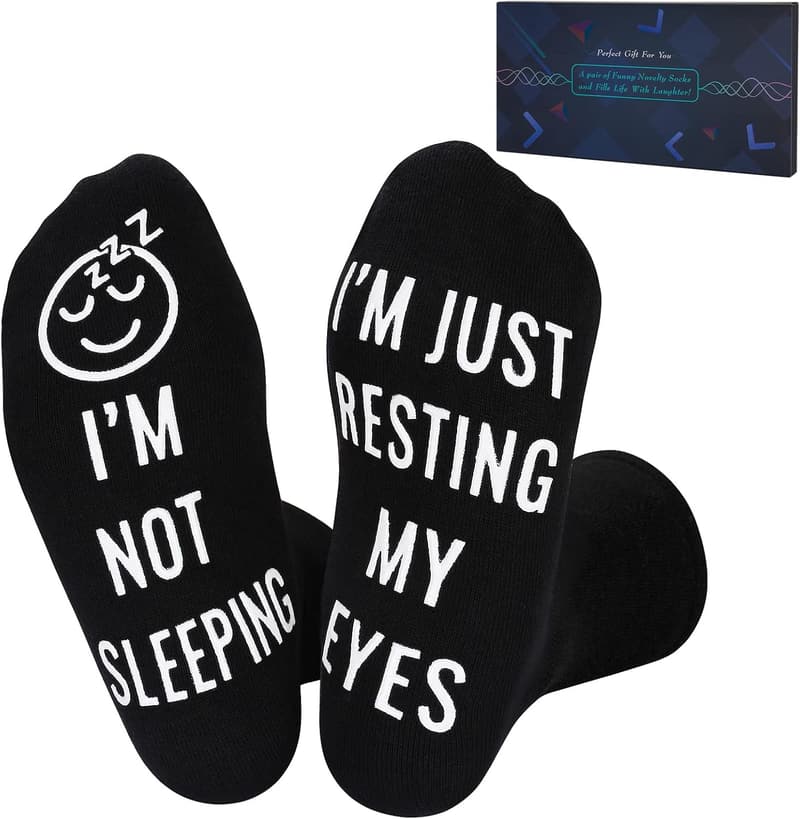 Father's Day Funny Socks for Dad from Kids & Wife