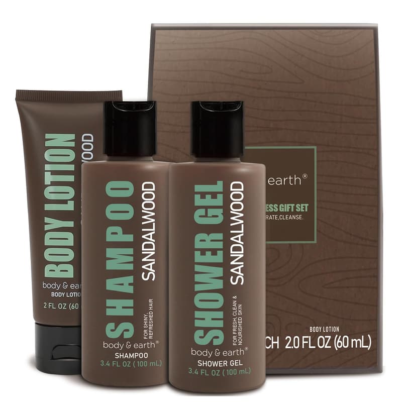 Men's Birthday Gift Set - 3PC Sandalwood Spa Products