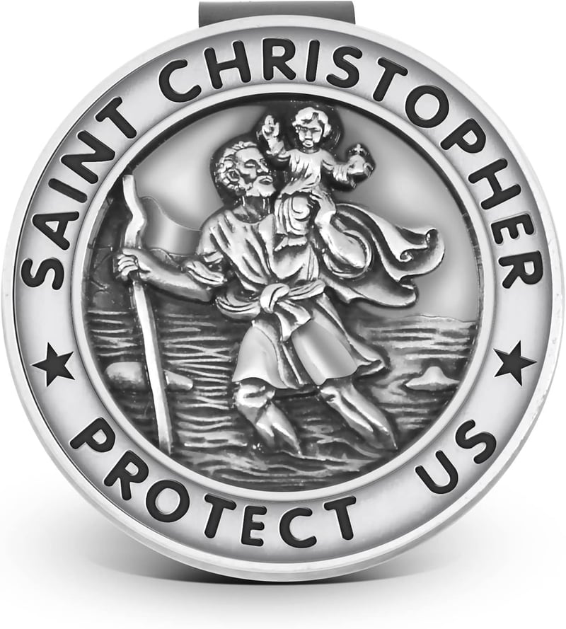 Saint Christopher Visor Clip for New Drivers