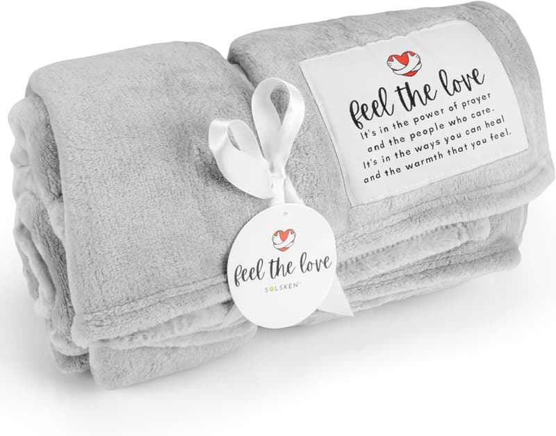 Get Well Soon Fleece Blanket - Inspirational Healing Throw