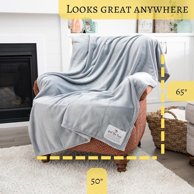 Get Well Soon Fleece Blanket - Inspirational Healing Throw