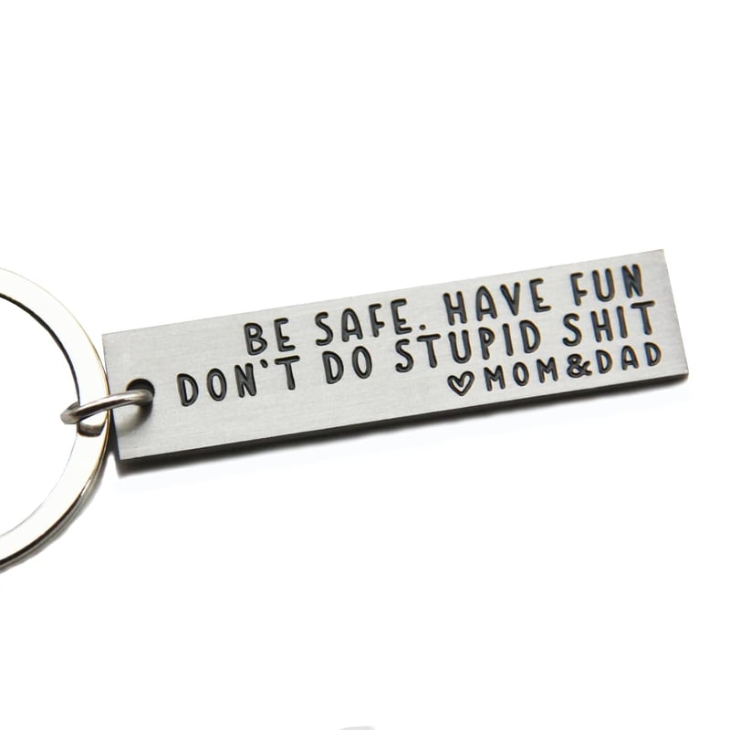 Sweet 16 Stainless Steel Keychain Gift for New Driver