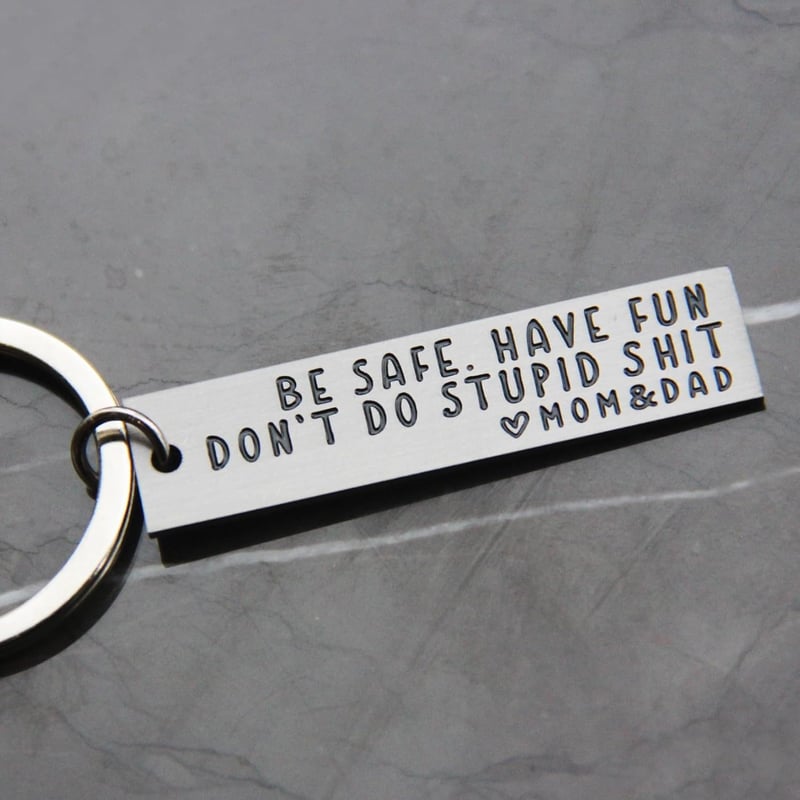 Sweet 16 Stainless Steel Keychain Gift for New Driver