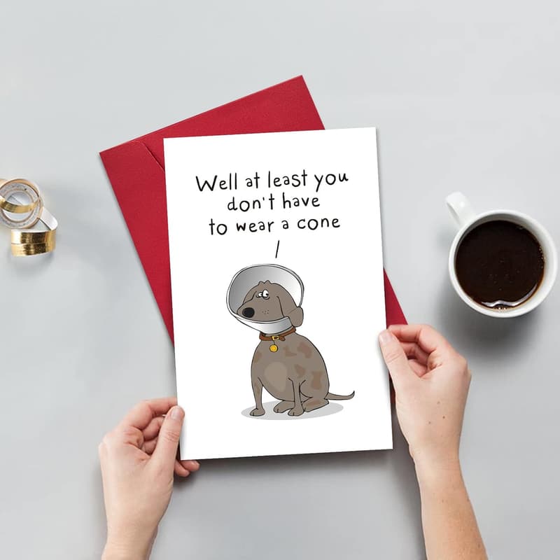 Get Well Soon Card - Humorous Recovery Gift for Friends