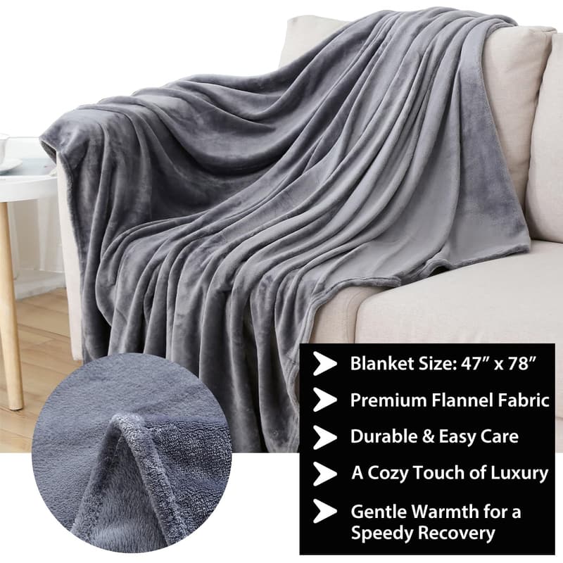 Get Well Soon Care Package for Men with Blanket, Mug & Socks