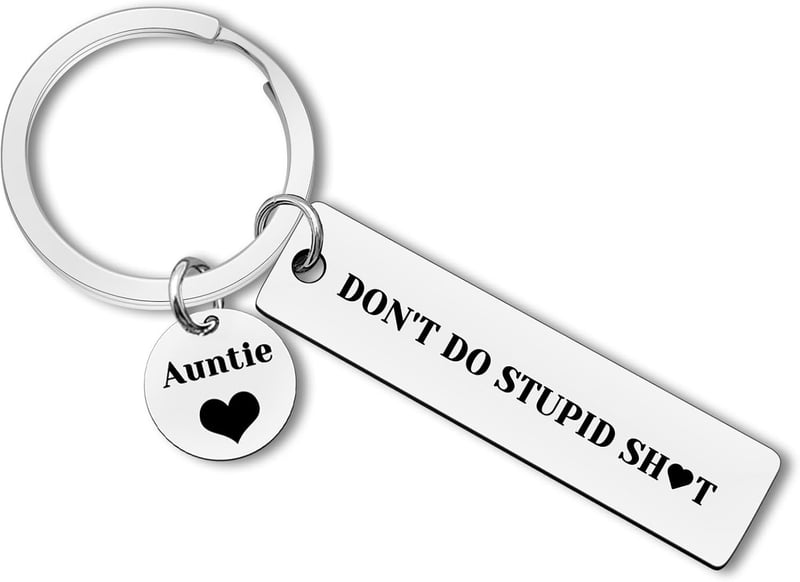 16th Birthday Drive Safe Keychain for Teens from Auntie