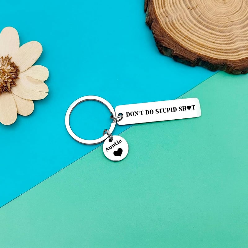 16th Birthday Drive Safe Keychain for Teens from Auntie