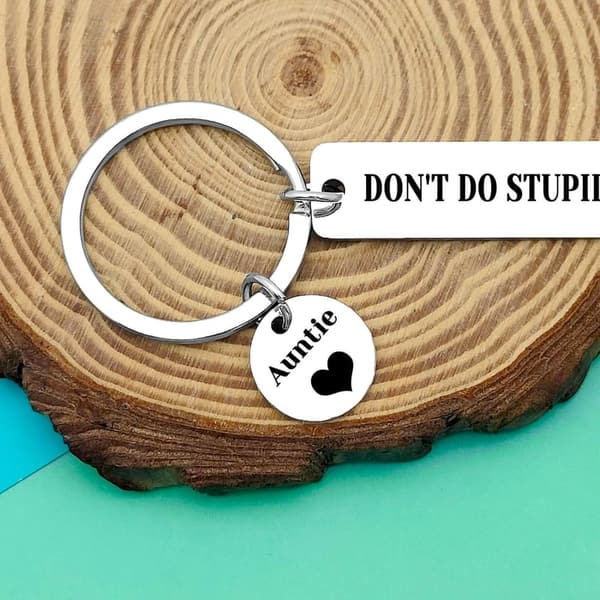 16th Birthday Drive Safe Keychain for Teens from Auntie