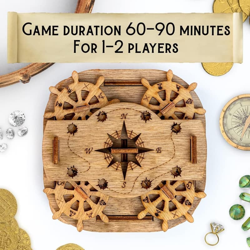 Davy Jones Locker Escape Room Puzzle Box for Adults