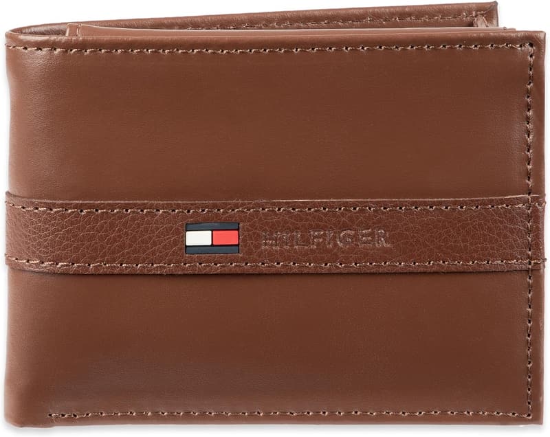 Tommy Hilfiger Men's Classic Bifold Wallet with ID Window