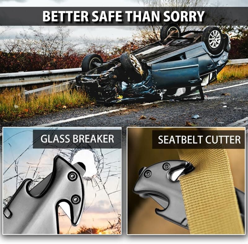 5-in-1 Multitool Folding Knife for Men - Emergency Rescue & Home Use