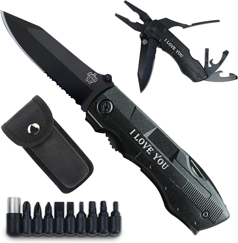 Multifunctional Pocket Knife Set for Men - 6-in-1 Birthday Gift