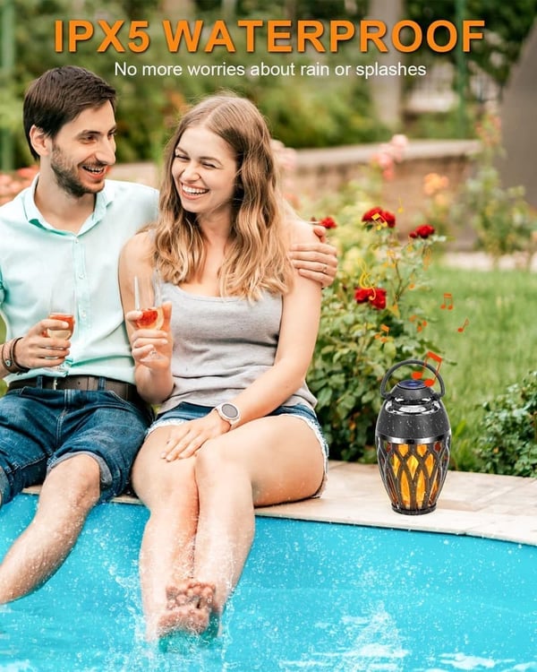 Outdoor Bluetooth Flame Speakers - 2 盒, IPX5 Waterproof