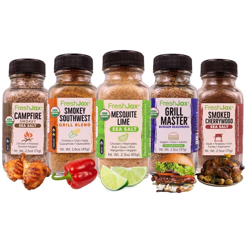 Grilling Gift Set: Organic Smoked Spices for Men