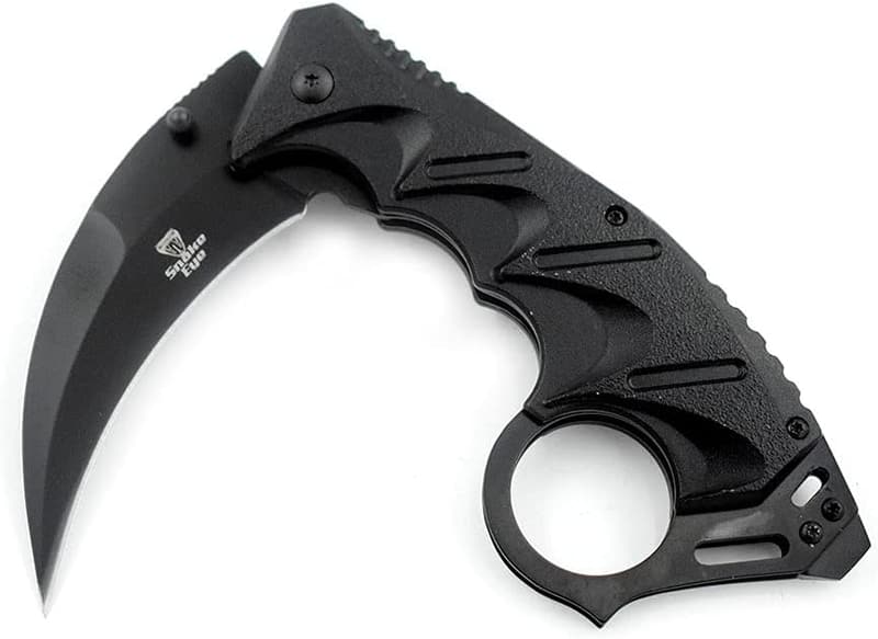 Everyday Carry Folding Pocket Knife - Black Snake Eye Tactical