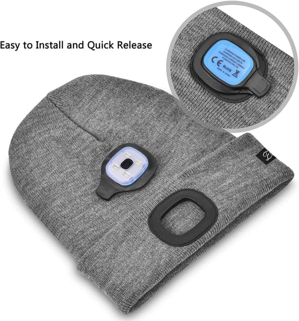 USB Rechargeable Unisex Beanie for Dad