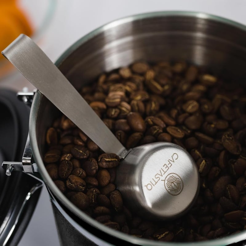 Airtight Stainless Steel Coffee Canister with Date Tracker - 22 oz