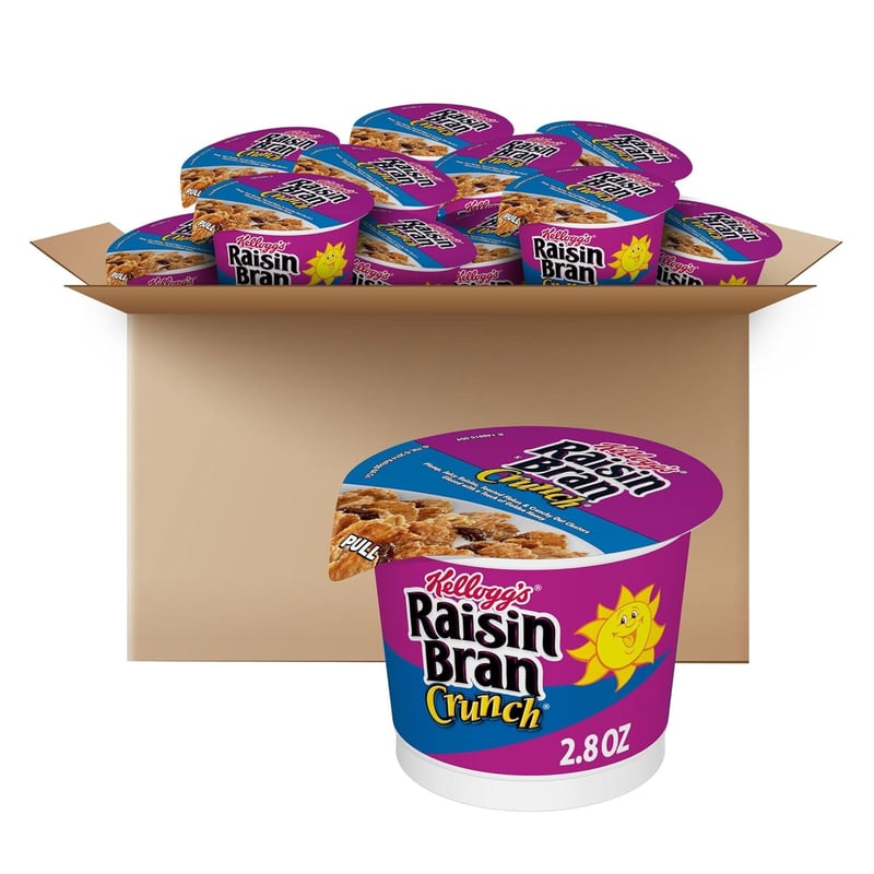 Raisin Bran Crunch Breakfast Cereal Cups, 33.6oz Case (12 Cups)