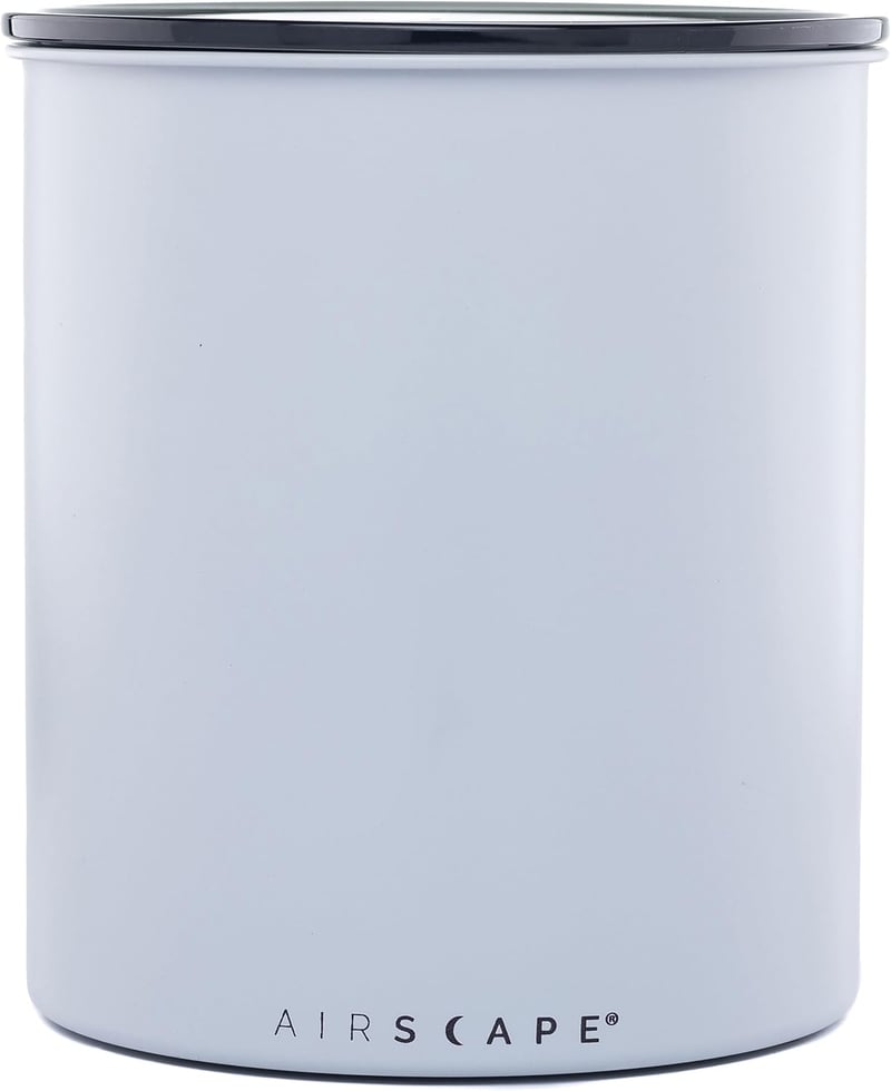 Airscape Coffee Storage Canister - 2.2 lbs Capacity, Matte Gray