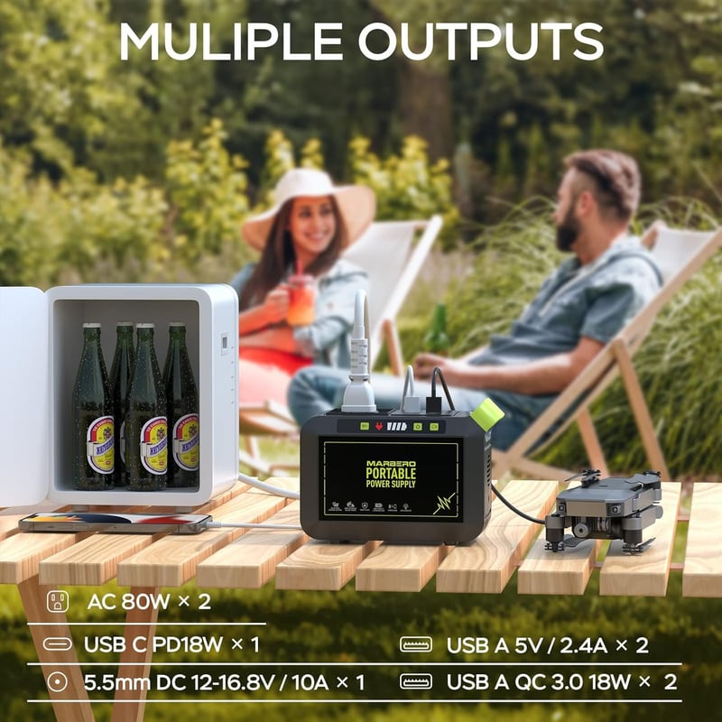 Portable Power Station 88Wh - Fast Charging Solar Generator